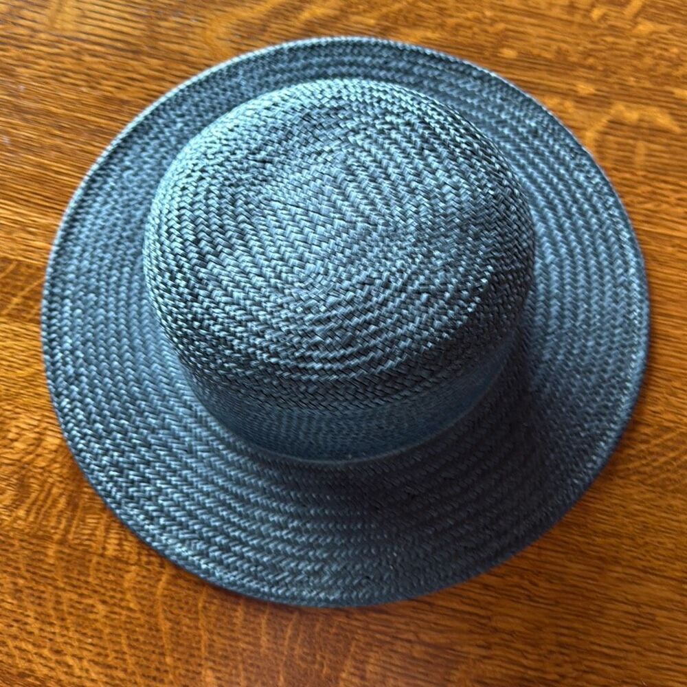 Vintage ESPIRIT Black Straw Hat Women’s Size Small - Picture 2 of 11